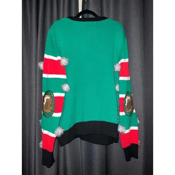 Ugly Christmas Sweater Xmas Size XL Spencer’s Beer - Picture 3 of 3
